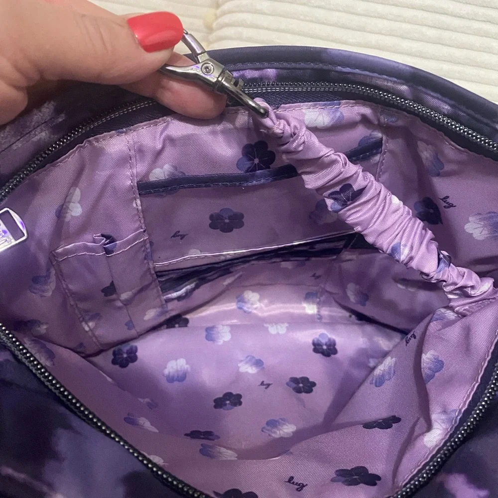 Lug Adagio Purple Tie-dye‎ Crossbody Bag Easy Care
